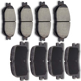 AUTOMUTO D906 & D885 Ceramic Discs Brake Pads Kits, Front Rear 8pcs Disc Brake Pads Set fit For 02 03 For Lexus ES300, 04 06 For