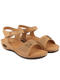 Shoetopia Comfortable Tan Heels For Women & Girls /Eu37,Tan,4,B0DJNXKXCZ