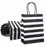 Aakriti Paper Gift Bags | Medium 30x25.5x10 cm | Return Gifts, Shopping, Party Favors & Retail Packaging Bags | Black & White St
