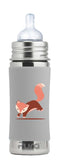 Pura Kiki 9oz/275ml Stainless Steel Infant Bottle w/Sleeve, Anti-Colic, 100% Plastic-Free, MadeSafe Certified, Medical-Grade Sil