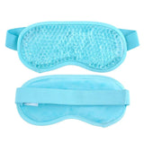 Gel Bead Hot Cold Eye Mask For Face | Reusable Adjustable Soft Backing | Microwave & Freezer Compatible | Washable By Hand