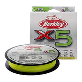 Berkley Jordan Lee x5 Braid Superline, Flame Green, 50-Pound Break Strength, 2188yd Fishing Line, Suitable for Freshwater Enviro