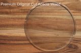 10 Acacia Wood Lazy Susan Organizer Kitchen Turntable for Cabinet Pantry Table Organization,2 Pack