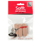 Sofft Artist Tools by GOLDEN, Round Sponge Bars, Pack of 3, Professional Artist Pastels