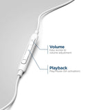 Thore iPhone Earphones (Apple MFi Certified) V120 in Ear Wired Lightning Earbuds (Sweat/Water Resistant) Headphones with Mic/Vol