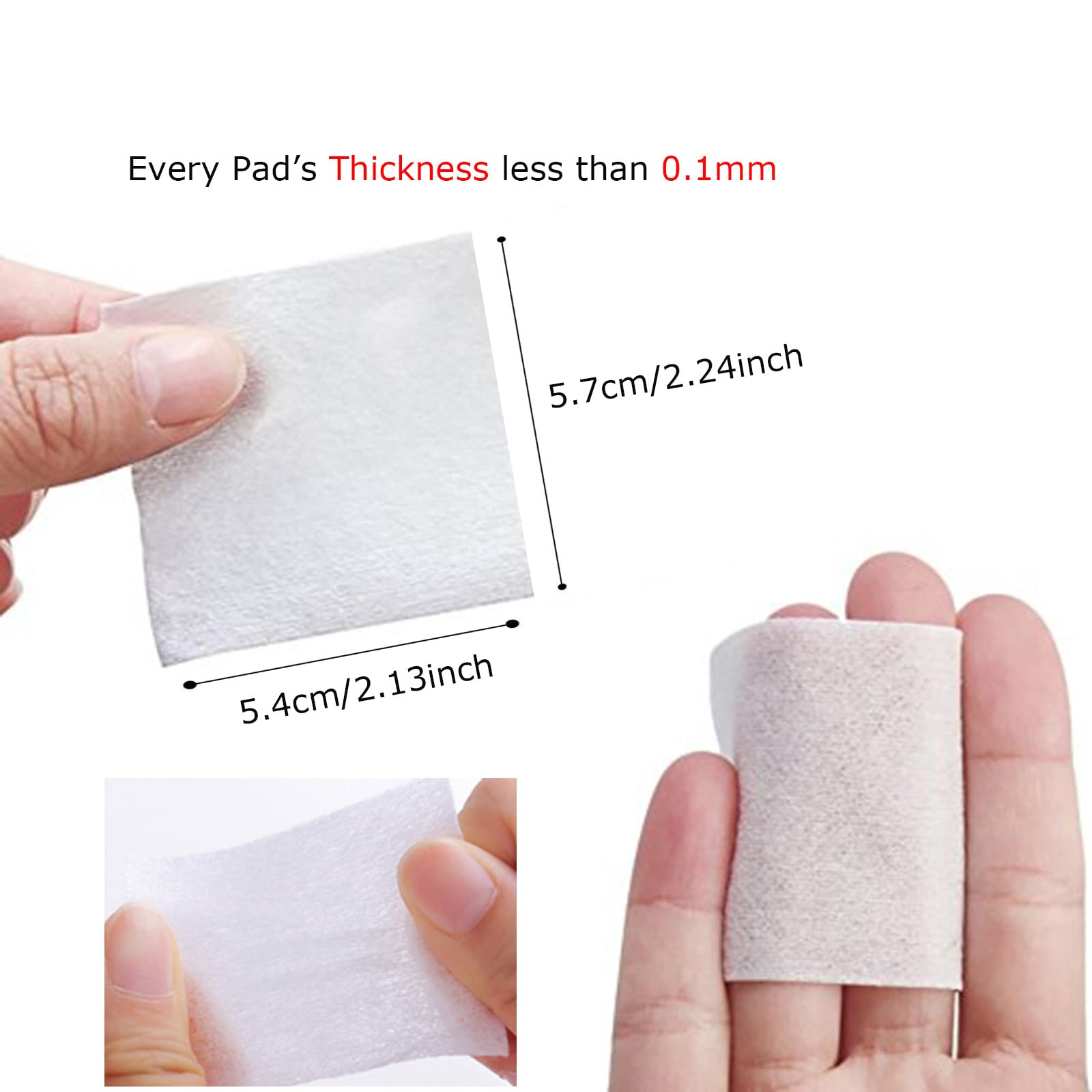 1000PCS Ultra Soft Thin Makeup Facial Cotton Pads, Nail Polish Remover Pads, Lint Free Nail Wipes Facial Eye Makeup Wipes, Squar
