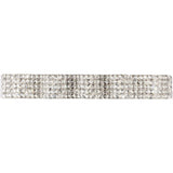 Living District Ollie Mid-Century Modern 5 Light Entryway And Bathroom Wall Sconce In Chrome And Clear Crystals