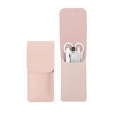 LHiDS Leather Pencil Pouch, Pen Bag for Three Fountain, Ballpoint & Rollerball Pens, Small Pencil Case, Travel Bags Organizer, R