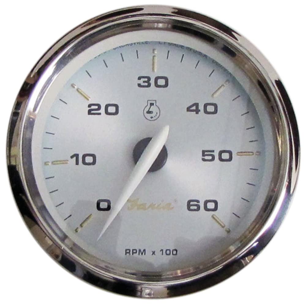 Faria 39004 Kronos Tachometer (6000 Rpm) Gas - 4''