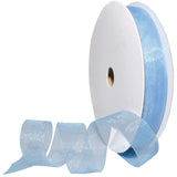 Morex Ribbon, Sheer, 7/8 x 100 Yards, Lt Blue