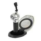 Scandvik Black And Ss Recessed Transom Shower Vetical/
