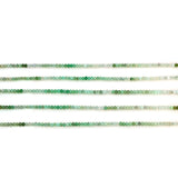 GemMartUSA Chrysoprase Rondelle Beads, 13 Inch Bead Strand, 3-4mm, Faceted Genuine Gemstones, Strung DIY Jewelry Making Supplies