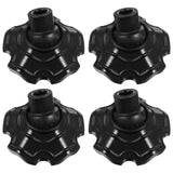 DOITOOL 4PCS Camping Chair Foot Protectors Furniture Floor Protector Camping Chair Cover Table Legs Feet Covers 15mm, Black