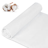 100% Cotton Muslin Fabric, 59 Inch X 1.9 Yards White Muslin Fabric by The Yard, Premium Medium Weight Draping Fabrics Material f