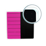 Floortex Viztex Glacier Violet & Black Plan & Grid Glass Dry Erase Board - 14 x 14