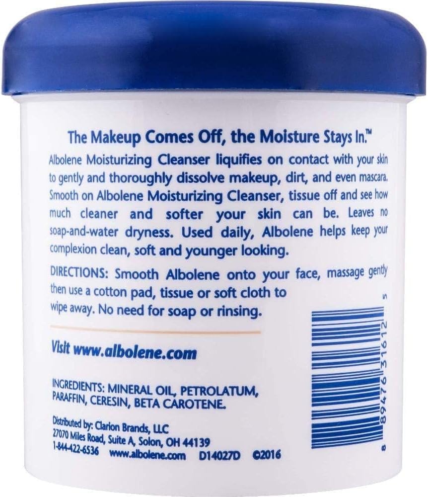 Albolene Moisturizing Cleanser Fragrance Free 12 oz (Pack of 3)