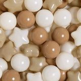 TRENDPLAY Star Ball Pit Balls for Toddlers -50 100 200 Count Star Balls Different Shapes, Non-Toxic Plastic Balls for Safe Play,