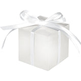 amscan White Wedding Favor Boxes 100ct, One Size (340325)