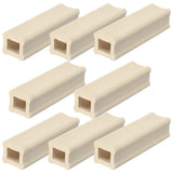 Nuanchu 8 Pack 4 x 1 Inch Kiln Post High Alumina Kiln Posts Square Ceramic Shelf Supports for High Temperature Kilns Sturdy Firi