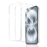 Fynorao 3-Pack Screen Protector for iPhone 17 Pro, Tempered Glass Film, Impact-Protection, HD, Anti-Scratch, 9H Hardness, 2.5D C