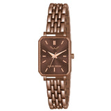 Louis Devin Brown Bracelet Metal Chain Analog Wrist Watch For Women (Brown Dial) | Ld-Ls193-Brwch
