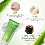 Aloderma 99% Organic Aloe Vera Gel For Face Made Within 12 Hours Of Harvest - Natural Hydrating Pure Aloe Vera Gel For Soothing