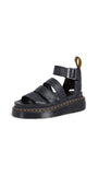Dr. Martens Womens Clarissa II Quad Sandals Black 6 Medium US-New
