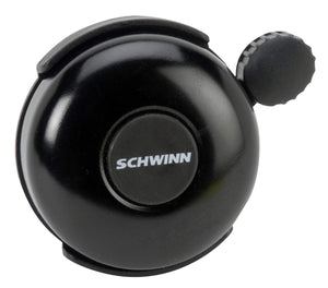 Schwinn Classic Black Bike Bell, Bicycle Accessories, Kids And Adult Bikes, Easy Installation, Loud Ringing Sound