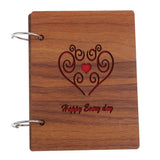 ATORSE Wooden Scrapbook Photo Album Kraft Paper for Valentines Day Wedding Wood 1Crafts|Scrapbooking & Paper Crafts|Scrapbooking