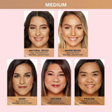 Too Faced Born This Way Natural Finish Longwear Liquid Foundation | Medium-To-Full Coverage | Hydrating + Oil Free, 1 Fl Oz, War