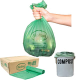 4 Gallon Compostable Trash Bags by BioBag, 75 Count, BPI Certified, Meets ASTM D6400 Standards, Made in USA, Small Kitchen & Bat