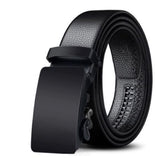 Zacharias MenS Faux Leather Belt Automatic Buckle Ab001 (Black;5Xl)