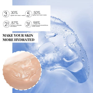 zhnnt 40 Pack Collagen Firming Face Mask,Wash-Free Firming Anti-Ageing Moisturising Face Mask,Smooth & Tight Skin,Facial Masks F