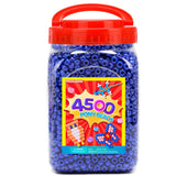 Praisebank Pony Beads, 4500pcs 6x9mm, Wholesale Beads, Bracelets Jewelry Making, Arts & Crafts(Dark Blue)