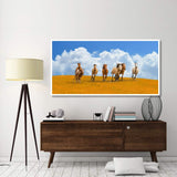 Herd Of Wild Horses-Paper Art-74,,X38,,