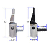 1/4lock on air chuck,mini air compressor portable tire inflator tire chuck hose end with barb connector for hose repair-3Pack