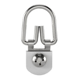OOK 533868 Ready Screw DRing Hanger, 2 Hole, BrassPlated, 2Pk, 1 Count (Pack of 2), Silver