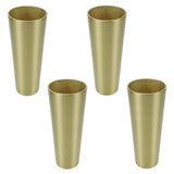 Geesatis 4 pcs Chair Leg Cap Round Furniture Leg Cover Metal Table Feet Cap Floor Protector Table Chair Sofa Decorative Feet Cov