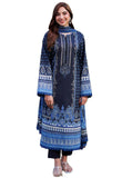 Gosriki Women'S Rayon Viscose Printed Straight Pakistani Suits For Women Kurta Set (Deniz Blue-Gs_Xl_Blue_X-Large),Blue,,B0DV4DSKL9