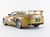 Jada 2 Fast 2 Furious Slap Jack'S Toyota Supra Die-Cast Collectible Toy Vehicle Car, Gold With Decals, 1: 24 Scale, Copper