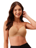 Clovia Womens Cotton Padded Non-Wired Full Cup Multiway T-Shirt Bra Beige, beige, 32D