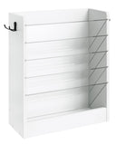 CHOEZON Wall File Holder, 6-Tier File Organizer, Office Supplies Storage Rack, Versatile Desktop Organizer, with Detachable Shel