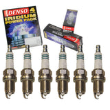 6 pc DENSO Iridium Power Spark Plugs compatible with Honda Pilot 3.5L V6 2003-2008