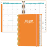 2026-2027 Monthly Planner - January 2026 - June 2027, Two Pages Per Month, 18 Monthly Calendar/Planner with Tabs, Inner Pocket, 