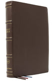 KJV Holy Bible: Large Print Verse-by-Verse with Cross References, Brown Genuine Leather, Comfort Print: King James Version (Maclaren Series)