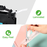 Labelife 5-Pack TZe TZ Tape 12mm 0.47 Laminated Clear Label Tape TZe-131 Replacement for Brother Label Maker Tape Clear TZe131 T