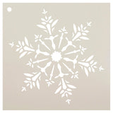Snowflake Stencil by StudioR12 | Delicate Winter Art Reusable Mylar Template | Painting, Chalk, Mixed Media | Use for Wall Art