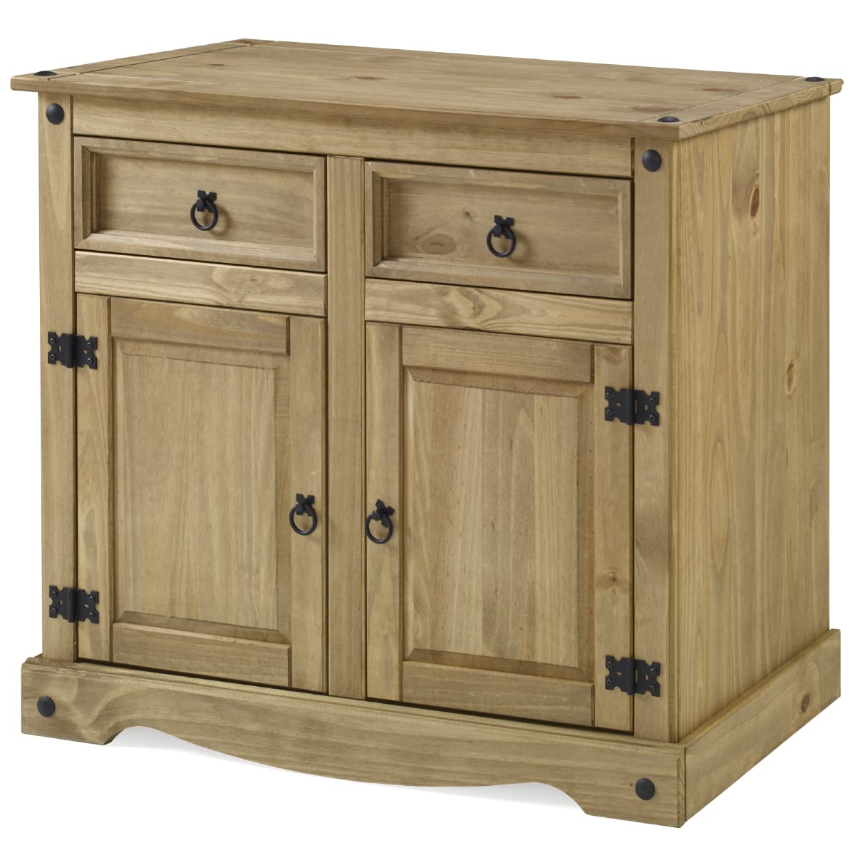 American Furniture Classics Cottage Series Wood Buffet Sideboard, Corona Brown