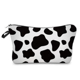 FITINI Makeup Bag Travel Small Portable Cosmetic Organizer Pouch for Women Girls Zipper Waterproof Clutch Toiletry Storage,White