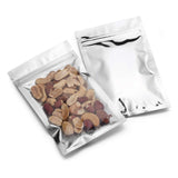 Mylar Bags with Ziplock 3.3 x 5.5' | 100 Sealable Heat Seal Bags for Candy, Food, Medications & Vitamins